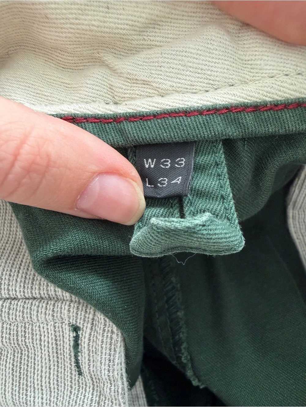 J.Crew Broken-In Chino Pants Urban Slim Green Men’s 33x34
